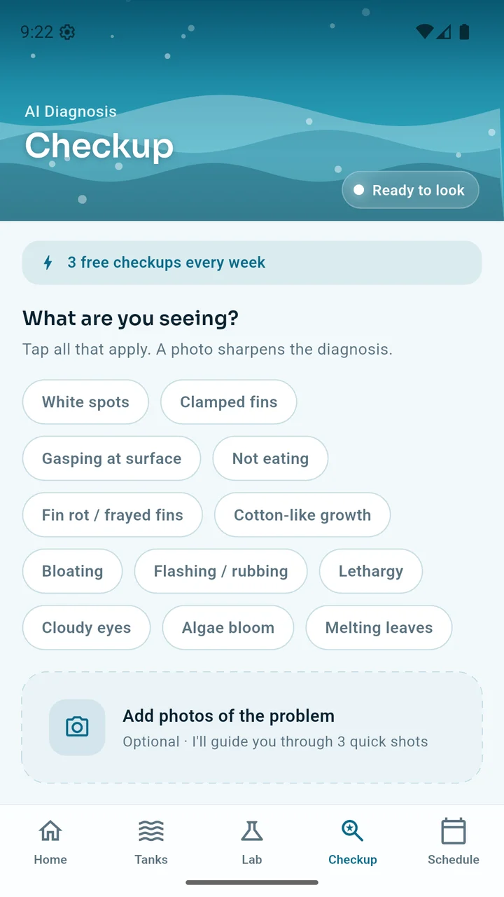 AI Aquarium Doctor Checkup screenshot